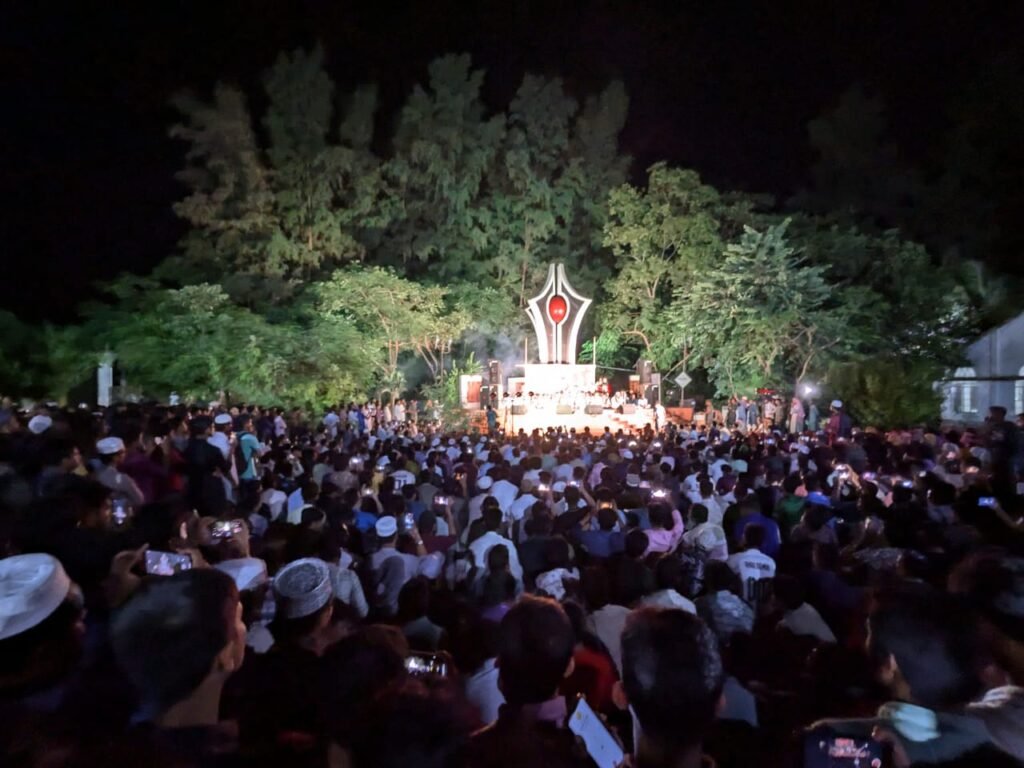 ২৪এর মঞ্চে কাওয়ালী ও শানে মোস্তফা (সা:) এ মুখোরিত নোবিপ্রবি